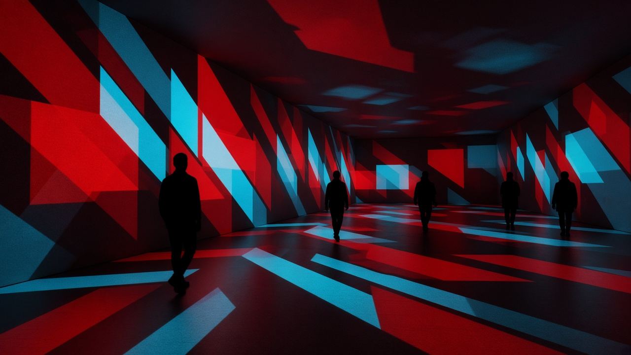 Immersive room wrapped in LED video